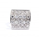 Gold diamond band ring