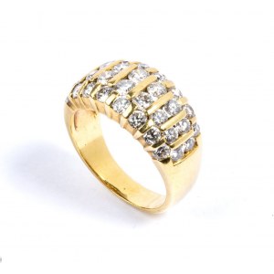 Gold-Diamantband-Ring