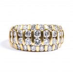 Gold-Diamantband-Ring