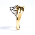Panthere Doppelkopf Diamant Goldring