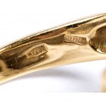 Panthere Doppelkopf Diamant Goldring