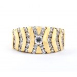 Gold Glaspaste Bandring