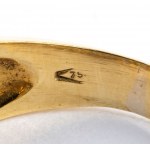 Gold Glaspaste Bandring