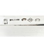 BULGARI, Sterling silver and gold case with coins