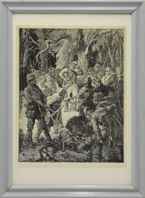 Elwiro Michał ANDRIOLLI (1836-1893), A. ZAJKOWSKI , Para drzeworytów z „Pana Tadeusza”