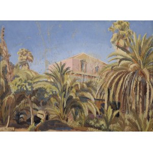 Antoni TESLAR (1900-1952), Pejzaż z palmami