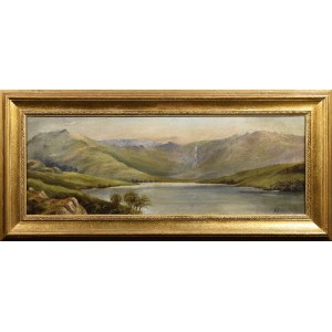S. SAXTON, 19th/20th century, Landscape with mountain lake