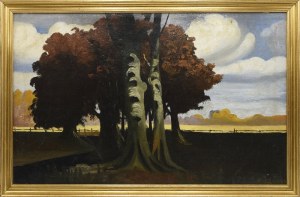 Bolesław LEWAŃSKI (1881-1952), Pejzaż z drzewami