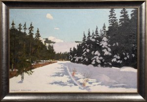 Wacław BIELAWSKI (1906-1939), Pejzaż podgórski zimą, 1931