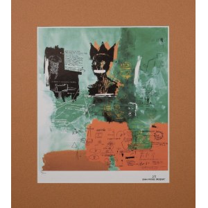 Jean-Michel BASQUIAT (1960-1988), Paiting - z serii „Blue Ribbon”, 1984