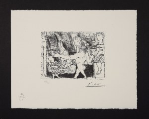 Pablo PICASSO (1881-1973), Stary Minotaur prowadzony nocą przez małą dziewczynkę z gołębiem
