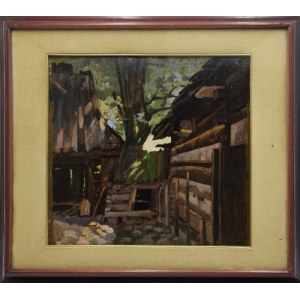 Boleslaw KUDEWICZ (1887-1957), Backyard, 1947