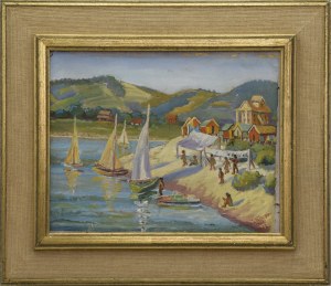 Jan DZIEŚLEWSKI (1907-1985), Nad jeziorem, 1962