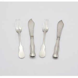 A pair of fish cutlery