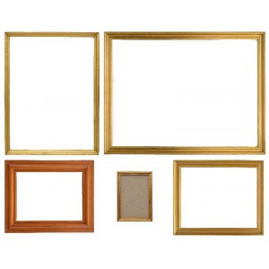 Set of five frames