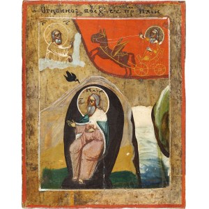 Artysta nierozpoznany, Rosja (XIX w.), Ikona, Wizja proroka Eliasza, 2 poł. XIX w.