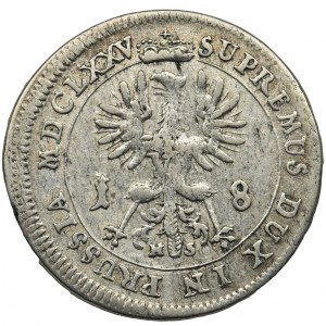Germany, Brandenburg-Prussia, Frederic Wilhelm, 18 groschen Konigsberg 1676 HS - rare