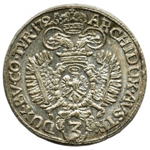 Austria, Charles VI, 3 Kreuzer Hall 1726