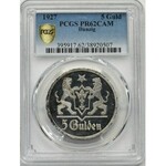 Free City of Danzig, 5 gulden 1927 - PCGS PR62CAM - proof