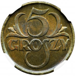 5 groszy 1923 - NGC MS66