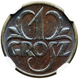 1 grosz 1932 - NGC MS67 BN