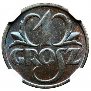 1 grosz 1934 - NGC MS67 BN