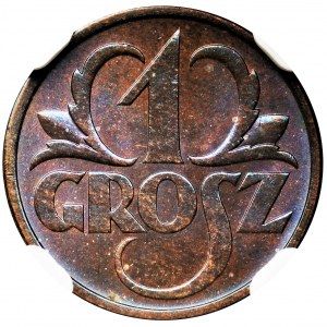 1 grosz 1936 - NGC MS65 BN