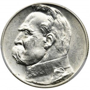 Piłsudski, 5 złotych 1935 - PCGS MS63