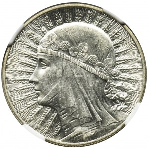 Queen Jadwiga, 5 zlotych London 1932 - NGC MS63