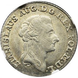 Poniatowski, 1 Zloty 1792 MV - NGC MS61