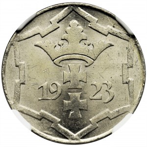 Wolne Miasto Gdańsk, 10 fenigów 1923 - NGC MS65