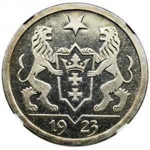 Wolne Miasto Gdańsk, 2 guldeny 1923 - NGC PF63 - stempel lustrzany