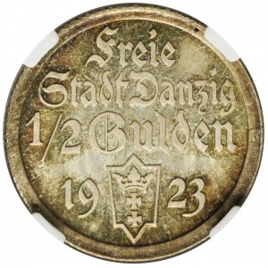 Free City of Danzig, 1/2 gulden 1923 - NGC MS65