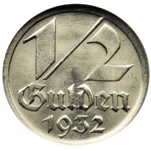 Free City of Danzig, 1/2 gulden 1932 - NGC MS65