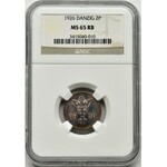 Free City of Danzig, 2 pfennig 1926 - NGC MS65 RB