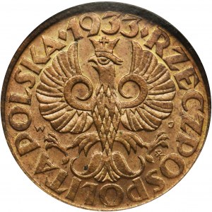2 grosze 1933 - NGC MS64 RB