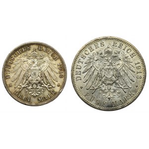 Germany, Prussia, William II (2 pcs.)