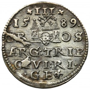 Sigismund III Vasa, 3 Groschen Riga 1589