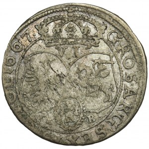 John II Casimir, 6 Groschen Bromberg 1667 TLB