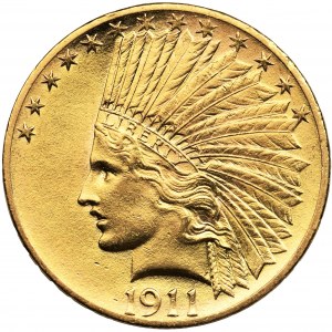 USA, 10 dolarów Filadelfia 1911 - Indian Head