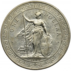 Wielka Brytania, Wiktoria, 1 dolar Bombaj 1900