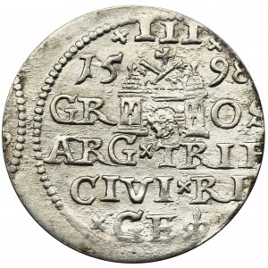 Sigismund III Vasa, 3 Groschen Riga 1598
