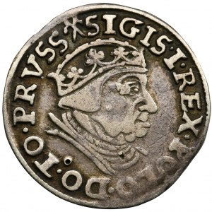 Sigismund I the Old, 3 groschen Danzig 1539 - PRVSS