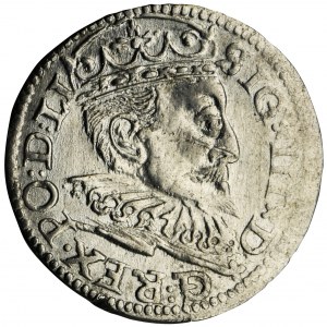 Sigismund III Vasa, 3 Groschen Riga 1595 - LI