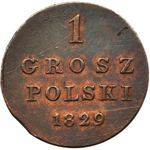 1 grosz polski Warszawa 1829 FH - rzadki