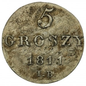 Duchy of Warsaw, 5 groschen 1811 IB