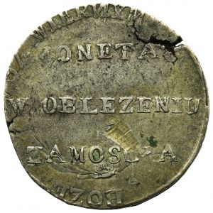 Siege of Zamosc, 2 zloty 1813 - inverted N - RARE