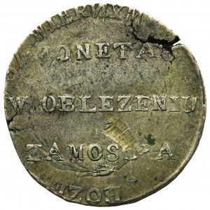 Oblężenie Zamościa, 2 złote 1813 - odwrócone N - RZADKOŚĆ