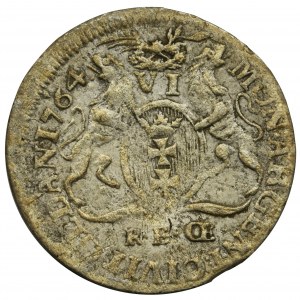 Poniatowski, 6 Groschen Danzig 1764 REOE - rare