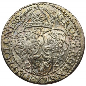 Zygmunt III Waza, Szóstak Malbork 1599 - małe popiersie